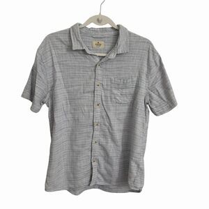 Marine Layer Shirt Mens Medium Blue Striped Selvage Stretch Lightweight Soft
